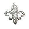 Pendant. Fashion Zinc Alloy jewelry findings. Anchor 40x38mm. Sold by Bag