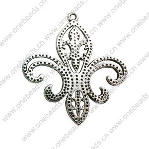 Pendant. Fashion Zinc Alloy jewelry findings. Anchor 40x38mm. Sold by Bag
