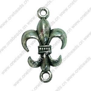 Connector. Fashion Zinc Alloy jewelry findings. Anchor 29x15mm. Sold by Bag