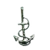 Pendant. Fashion Zinc Alloy jewelry findings. Anchor 28x15mm. Sold by Bag
