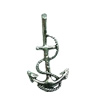 Pendant. Fashion Zinc Alloy jewelry findings. Anchor 28x15mm. Sold by Bag