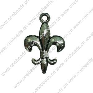 Pendant. Fashion Zinc Alloy jewelry findings. Anchor 19x12mm. Sold by Bag