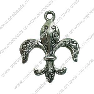 Pendant. Fashion Zinc Alloy jewelry findings. Anchor 25x20mm. Sold by Bag