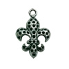 Pendant. Fashion Zinc Alloy jewelry findings. Anchor 24x15mm. Sold by Bag

