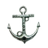 Pendant. Fashion Zinc Alloy jewelry findings. Anchor 23x18mm. Sold by Bag