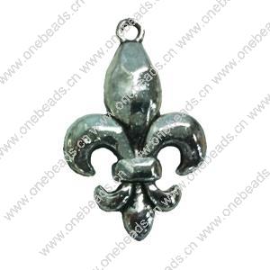 Pendant. Fashion Zinc Alloy jewelry findings. Anchor 29x18mm. Sold by Bag