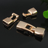 Clasps, CCB Plastic Jewelry Findings, 14k gold color, 35x13mm Hole size:10.2x4.5mm，10x6mm，Sold by Bag