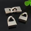 Clasps, CCB Plastic Jewelry Findings, 14k gold color, 45x8mm Hole size:14.5x3mm, Sold by Bag