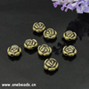 Bead Zinc Alloy Jewelry Findings  Flower 10x10mm Hole:1mm, Sold by KG