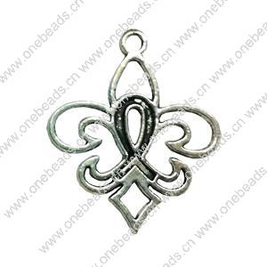Pendant. Fashion Zinc Alloy jewelry findings. Anchor 35x25mm. Sold by Bag