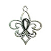 Pendant. Fashion Zinc Alloy jewelry findings. Anchor 35x25mm. Sold by Bag
