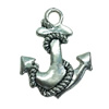 Pendant. Fashion Zinc Alloy jewelry findings. Anchor 45x35mm. Sold by Bag
