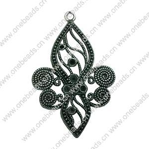 Pendant. Fashion Zinc Alloy jewelry findings. Anchor 59x35mm. Sold by Bag
