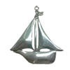 Pendant. Fashion Zinc Alloy jewelry findings. Boat 88x73mm. Sold by PC
