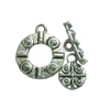 Clasps. Fashion Zinc Alloy jewelry findings.   Loop:15x25mm. Bar:15x5mm. Sold by KG

