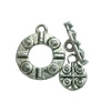 Clasps. Fashion Zinc Alloy jewelry findings.   Loop:15x25mm. Bar:15x5mm. Sold by KG