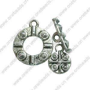 Clasps. Fashion Zinc Alloy jewelry findings.   Loop:15x25mm. Bar:15x5mm. Sold by KG