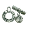Clasps. Fashion Zinc Alloy jewelry findings.   Loop:19x15mm. Bar:17x5mm. Sold by KG
