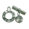 Clasps. Fashion Zinc Alloy jewelry findings.   Loop:19x15mm. Bar:17x5mm. Sold by KG