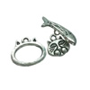 Clasps. Fashion Zinc Alloy jewelry findings.   Loop:13x15mm. Bar:20x6mm. Sold by KG