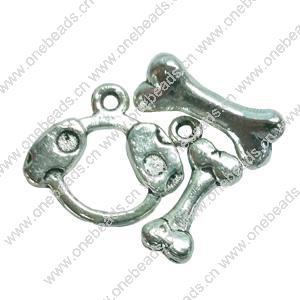 Clasps. Fashion Zinc Alloy jewelry findings.   Loop:18x16mm. Bar:17x7mm. Sold by KG
