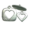 Clasps. Fashion Zinc Alloy jewelry findings.   Loop:20x18mm. Bar:18x8mm. Sold by KG
