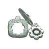 Clasps. Fashion Zinc Alloy jewelry findings.   Loop:18x15mm. Bar:18x8mm. Sold by KG