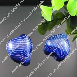 Lampwork Blown Vessels Beads，25x18mm， Sold by Bag
