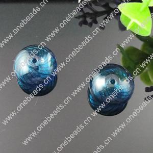 Lampwork Blown Vessels Beads，16x16x9mm， Sold by Bag