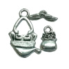 Clasps. Fashion Zinc Alloy jewelry findings.   Loop:23x11mm. Bar:12x6mm. Sold by KG