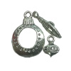 Clasps. Fashion Zinc Alloy jewelry findings.   Loop:25x16mm. Bar:19x7mm. Sold by KG