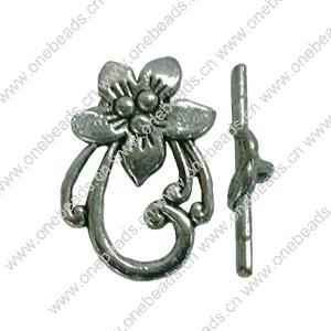 Clasps. Fashion Zinc Alloy jewelry findings.   Loop:30x15mm. Bar:28x7mm. Sold by BagKG