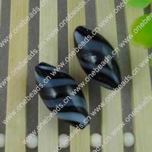Lampwork Blown Vessels Beads，26x13mm， Sold by Bag