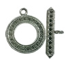 Clasps. Fashion Zinc Alloy jewelry findings.   Loop:28x22mm. Bar:32x10mm. Sold by KG
