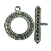 Clasps. Fashion Zinc Alloy jewelry findings.   Loop:28x22mm. Bar:32x10mm. Sold by KG