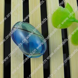 Lampwork Blown Vessels Beads，22x13mm， Sold by Bag