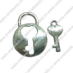Clasps. Fashion Zinc Alloy jewelry findings.   Loop:28x21mm. Bar:20x11mm. Sold by KG