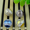 Aluminum Beads, Diamond-Cut,  Round, 14mm Sold by Bag
