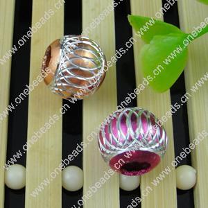 Aluminum Beads, Diamond-Cut,  Round, 12mm Sold by Bag