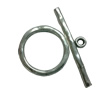 Clasps. Fashion Zinc Alloy jewelry findings.   Loop:32x32mm. Bar:51x8mm. Sold by KG