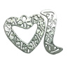 Clasps. Fashion Zinc Alloy jewelry findings.   Loop:27x25mm. Bar:29x10mm. Sold by KG
