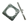 Clasps. Fashion Zinc Alloy jewelry findings.   Loop:49x49mm. Bar:51x8mm. Sold by KG
