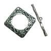 Clasps. Fashion Zinc Alloy jewelry findings.   Loop:49x49mm. Bar:51x8mm. Sold by KG