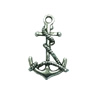 Pendant. Fashion Zinc Alloy jewelry findings. Anchor 18x10mm. Sold by Bag