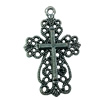 Pendant. Fashion Zinc Alloy jewelry findings. Cross 33x206mm. Sold by Bag
