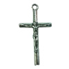 Pendant. Fashion Zinc Alloy jewelry findings. Cross 39x21mm. Sold by Bag

