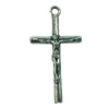 Pendant. Fashion Zinc Alloy jewelry findings. Cross 39x21mm. Sold by Bag