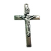 Pendant. Fashion Zinc Alloy jewelry findings. Cross 38x23mm. Sold by Bag