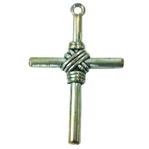 Pendant. Fashion Zinc Alloy jewelry findings. Cross 50x30mm. Sold by Bag