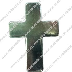 Beads. Fashion Zinc Alloy jewelry findings. Cross 38x29mm. Sold by PC
